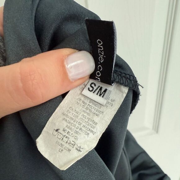 TONAL Onzie 7/8ths Athletic Legging Blue Metallic Women’s Size S - Picture 4 of 6